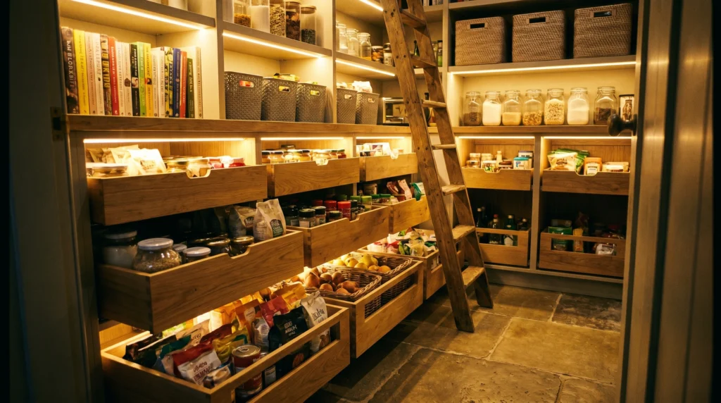 Pull-Out Drawers for Deep Spaces