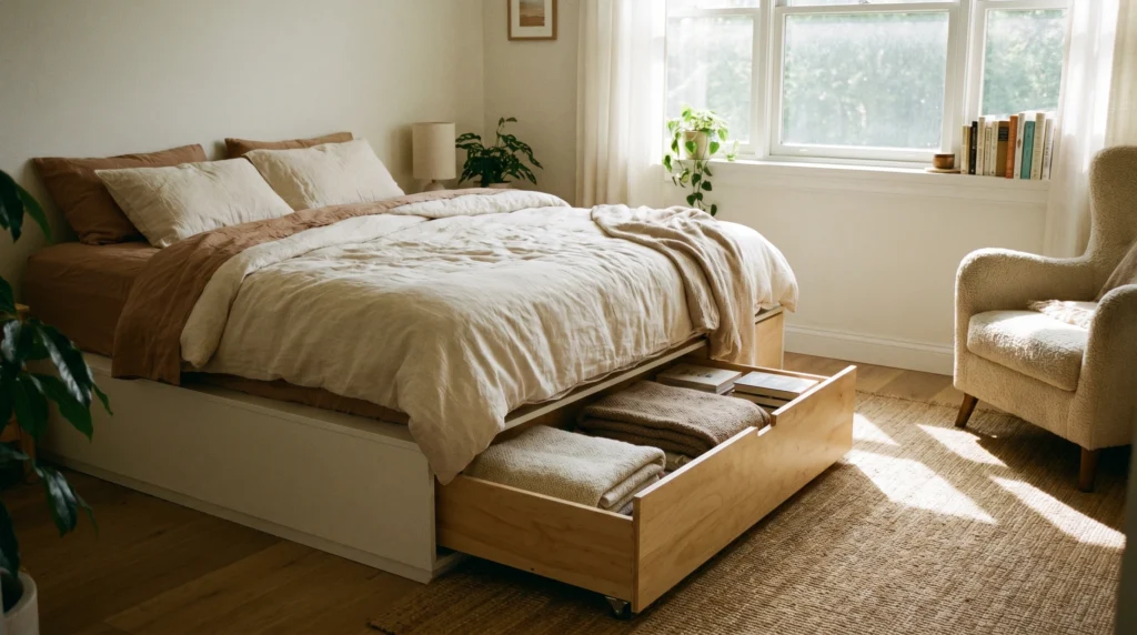Under-Bed Storage That Stays Invisible