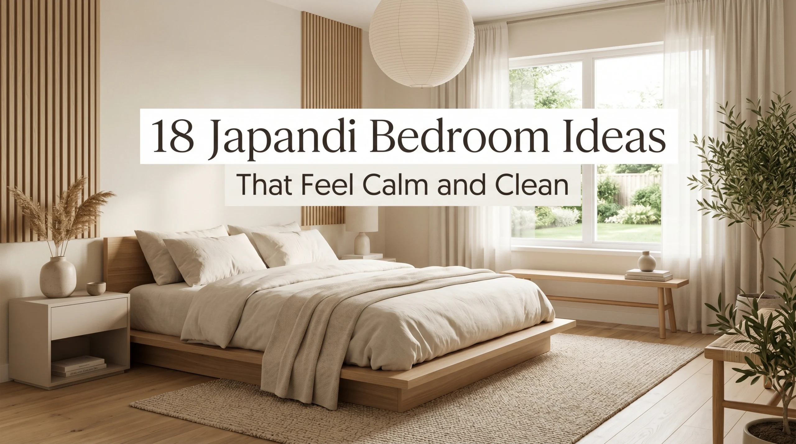 Japandi Bedroom Ideas