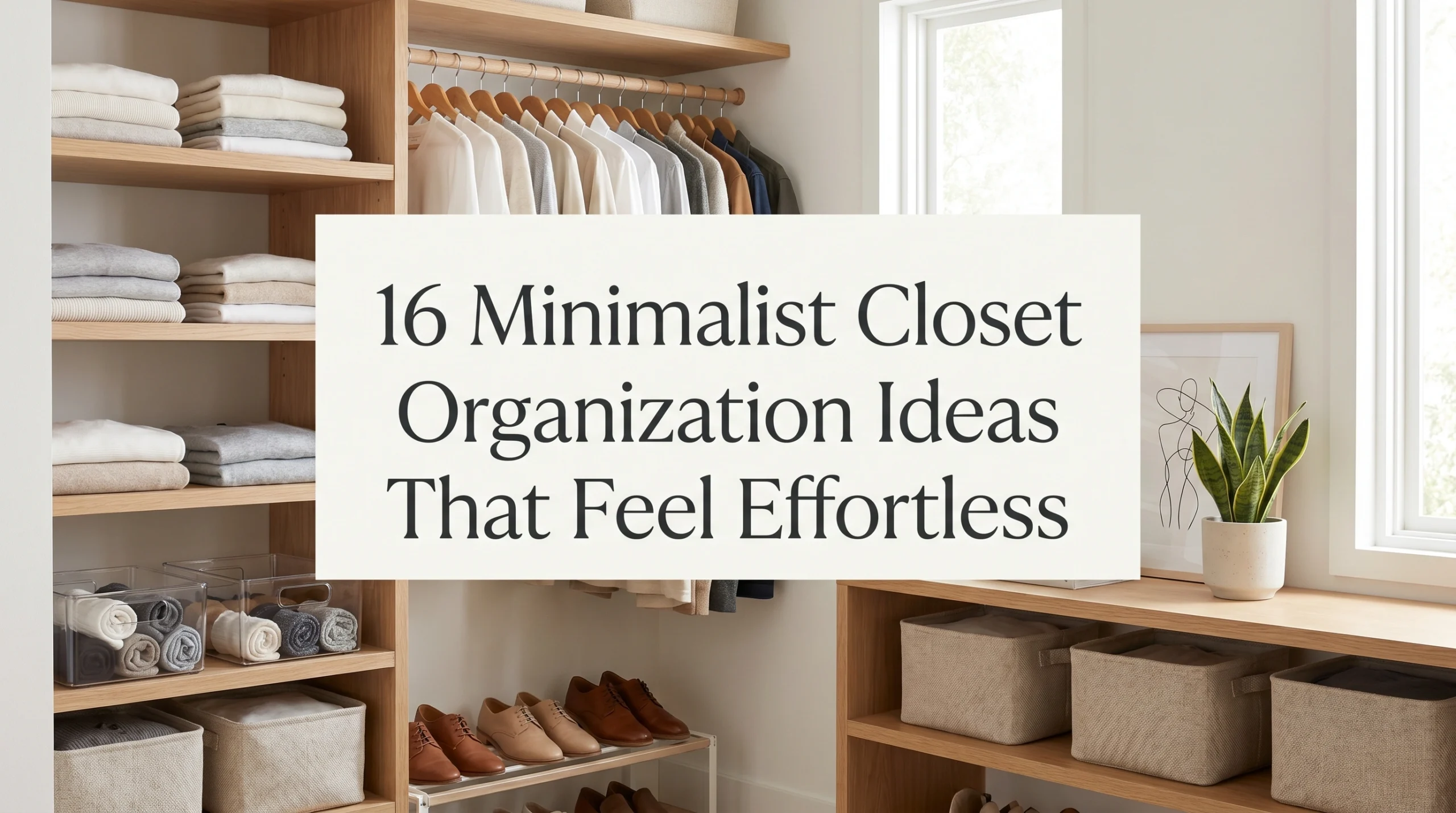 Minimalist Closet Organization Ideas