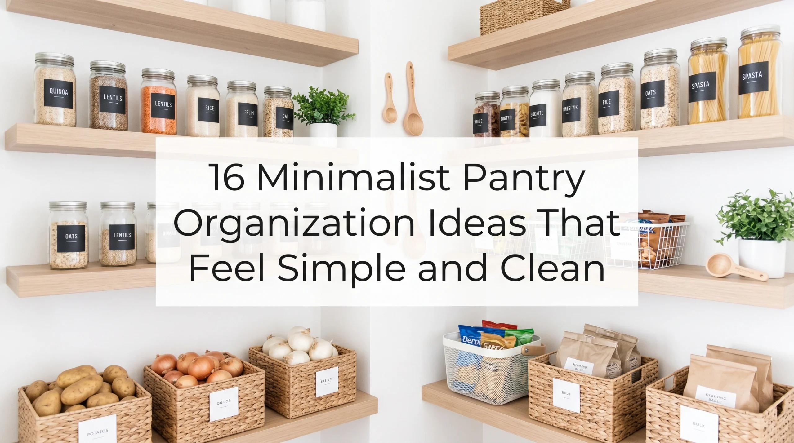 Minimalist Pantry Organization Ideas
