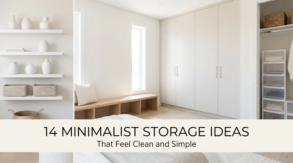14 Minimalist Storage Ideas That Feel Clean and Simple