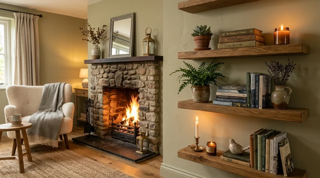Floating Shelves for Extra Styling Space