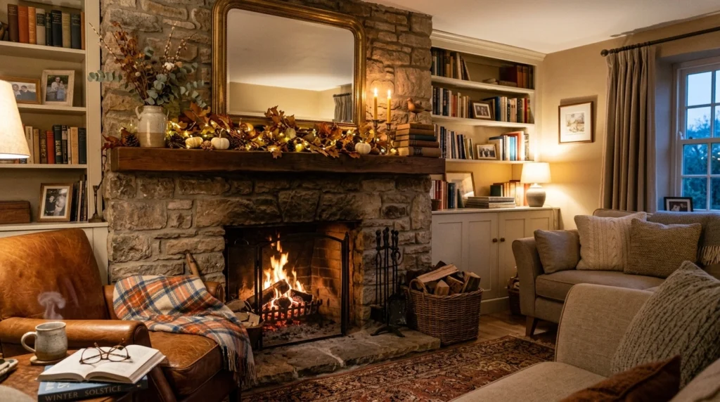 Fireplace with Seasonal Styling Flexibility