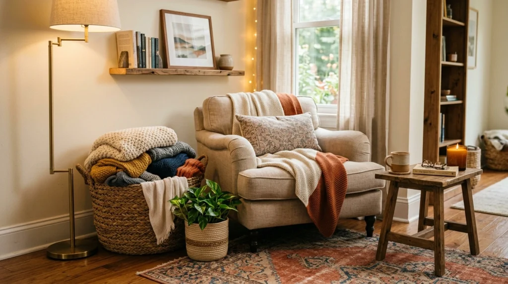 Use Baskets to Hide Everyday Clutter