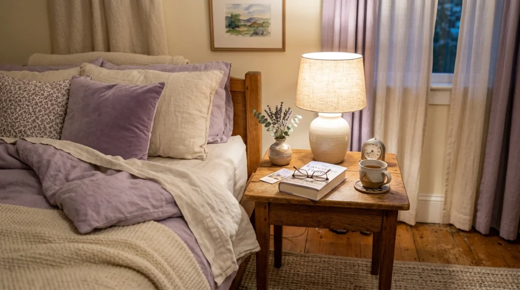 Decluttered Nightstands for Better Flow