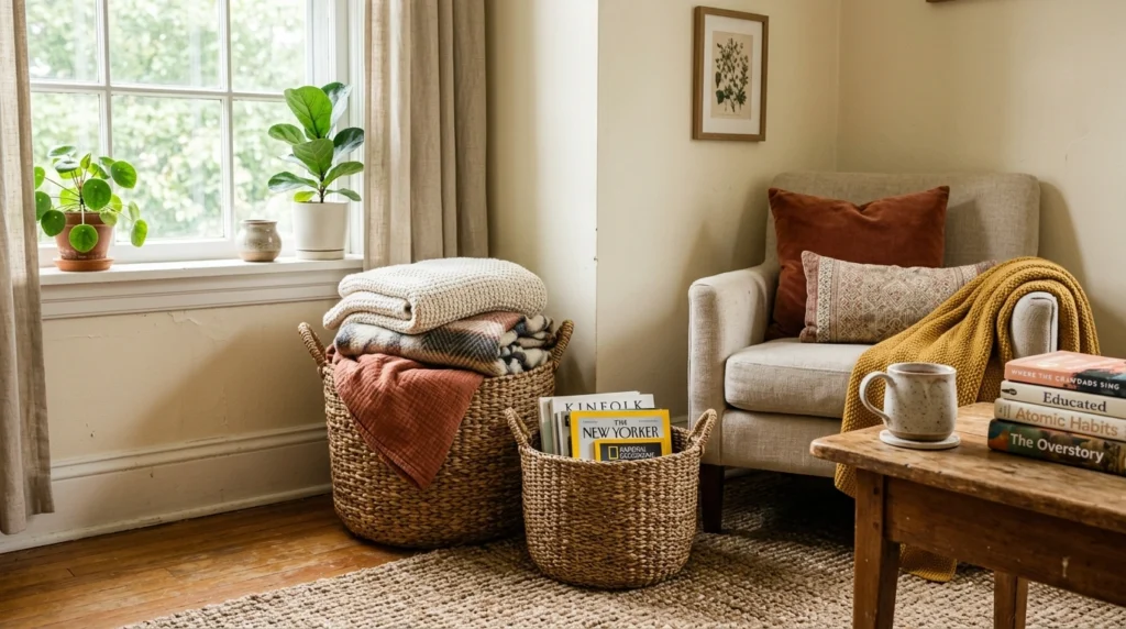 Baskets That Hide Everyday Clutter