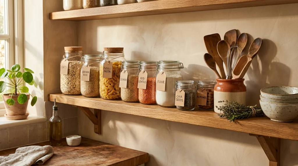 Use Glass Jars for Visible Organization