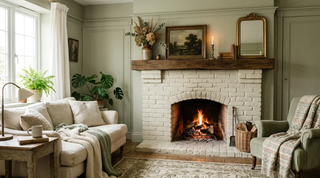 Limewashed Brick for a Soft Vintage Look