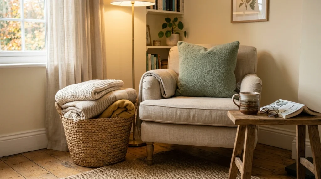 Use Baskets to Hide Everyday Clutter