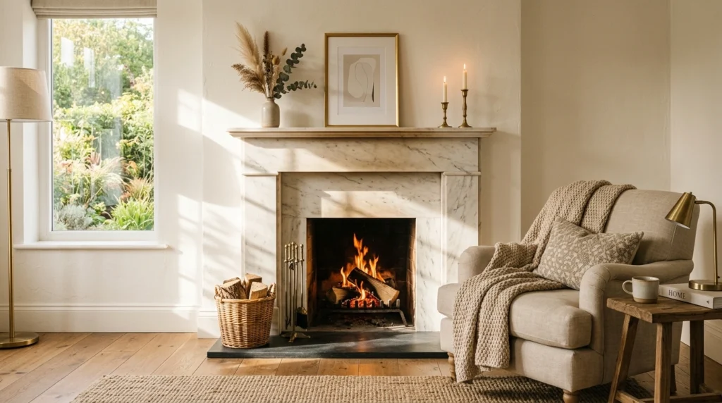 Marble Fireplace for Subtle Luxury