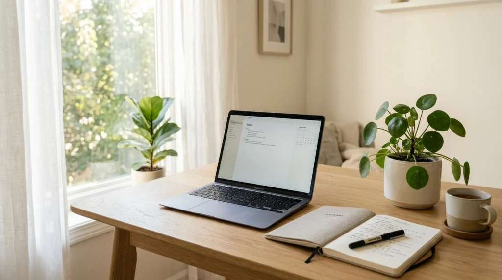 Decluttered Desk for Clear Focus