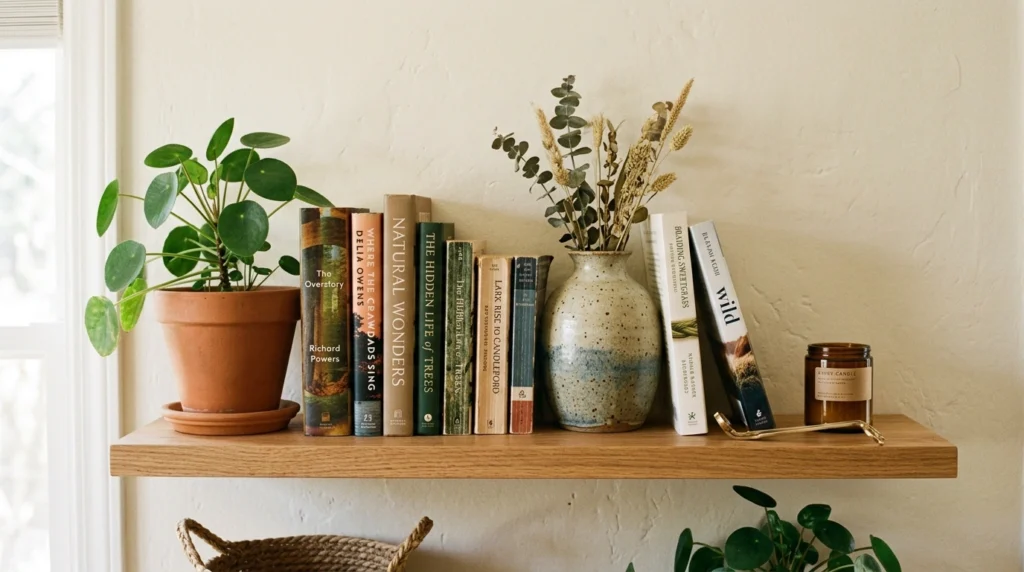 Style Open Shelves with Breathing Space