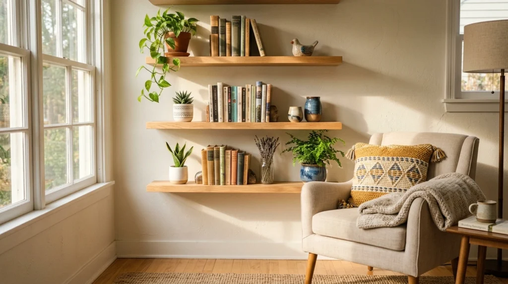 Floating Shelves That Feel Light and Airy