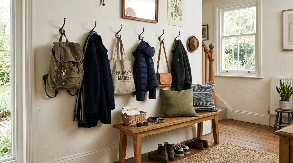 Wall Hooks That Replace Bulky Storage