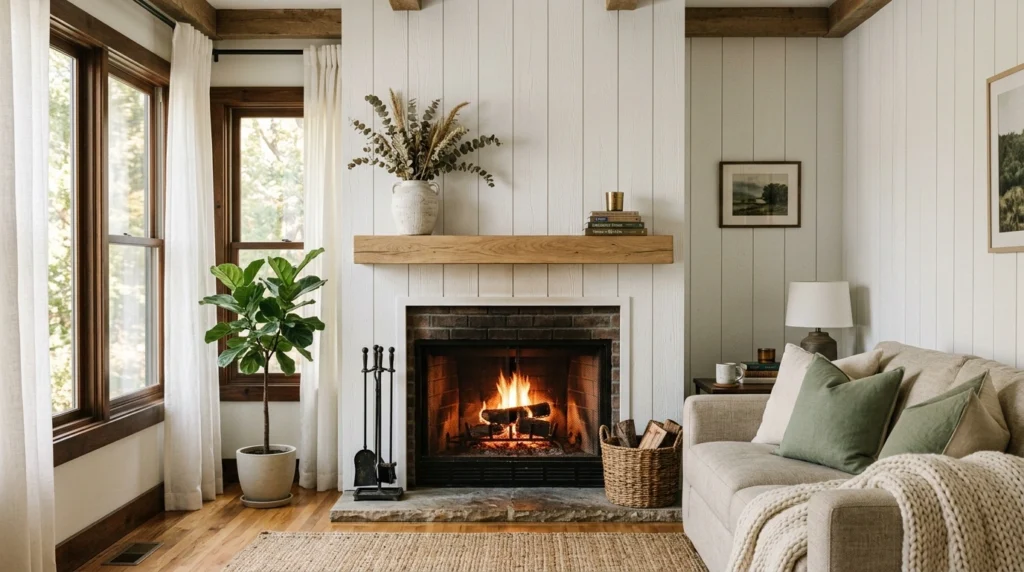 Vertical White Shiplap for a Clean Modern Look