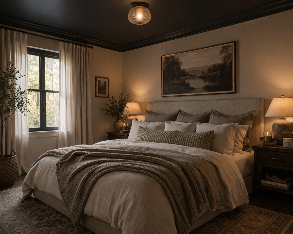 Dark Ceiling for Dramatic Effect