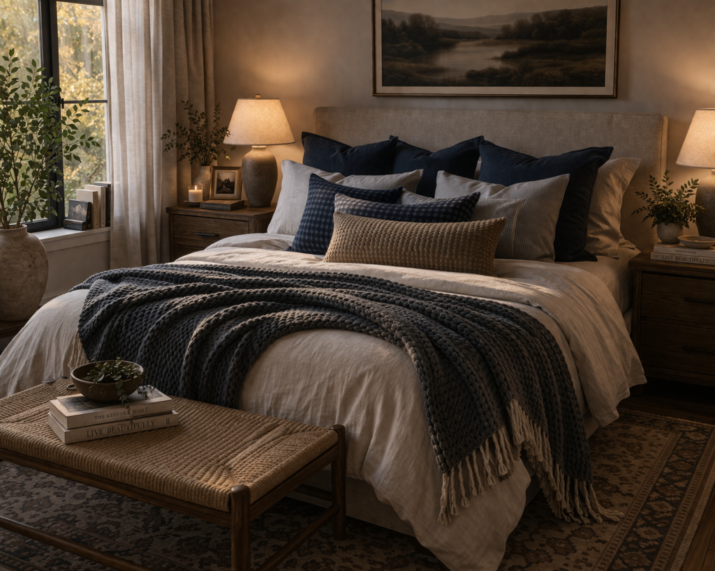 Layered Pillows for Depth