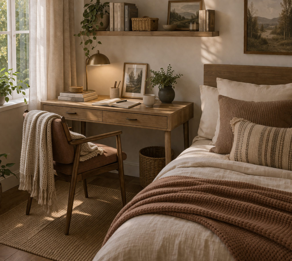 Compact Desk with Stylish Chair