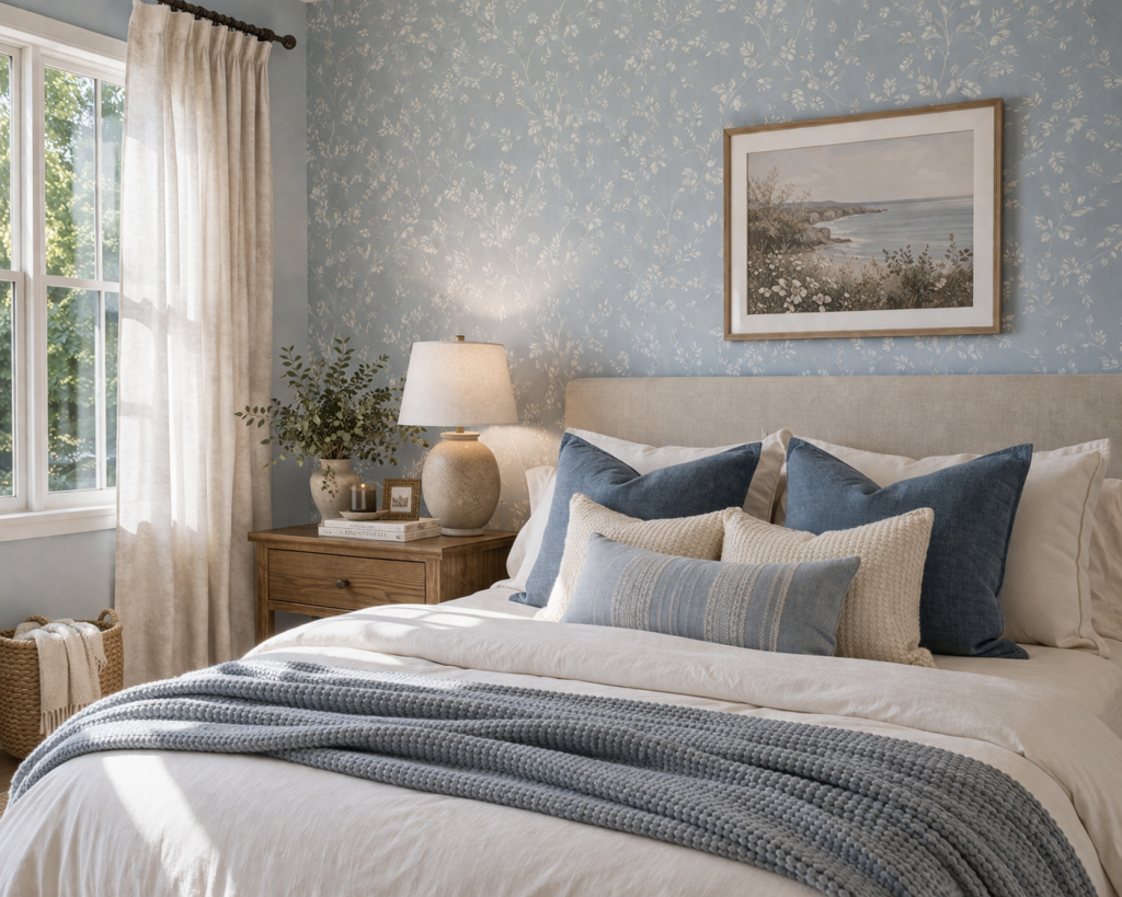 Striped Wallpaper for Height Illusion