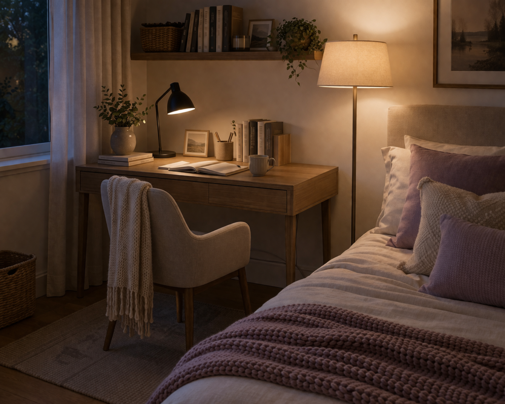 Window-Facing Desk for Natural Light