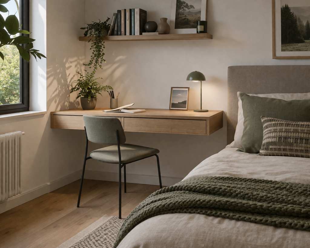 Neutral Palette with Soft Accent Colors