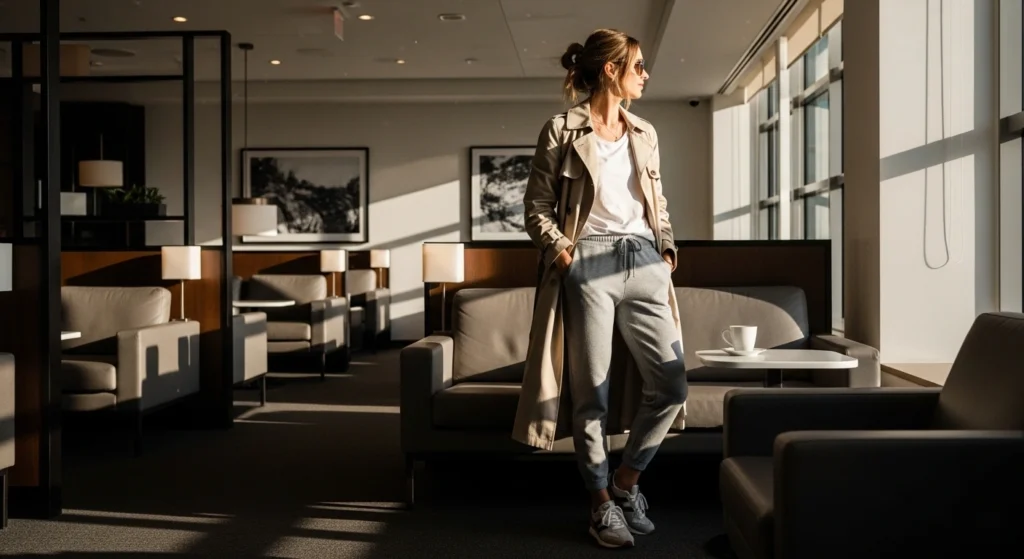 Oversized Blazer over Fitted Athletic Romper