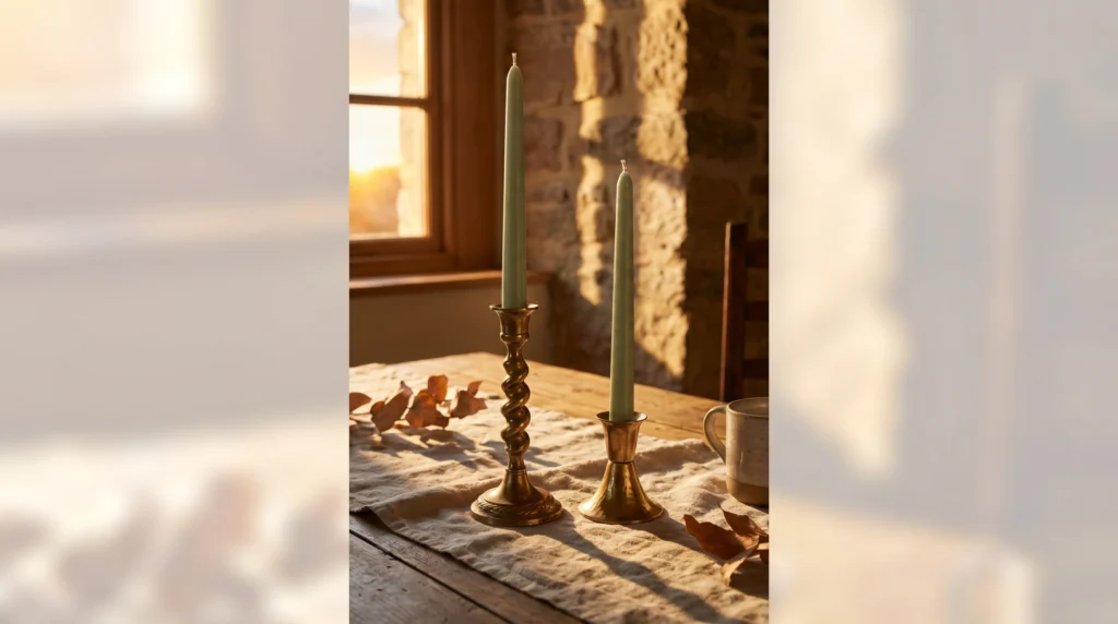 Use Taper Candles (Even if You Don't Light Them)