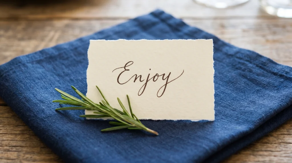 Hand-Written Place Cards or Menus