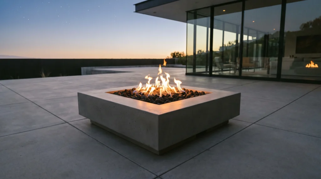 Monolithic Fire Feature