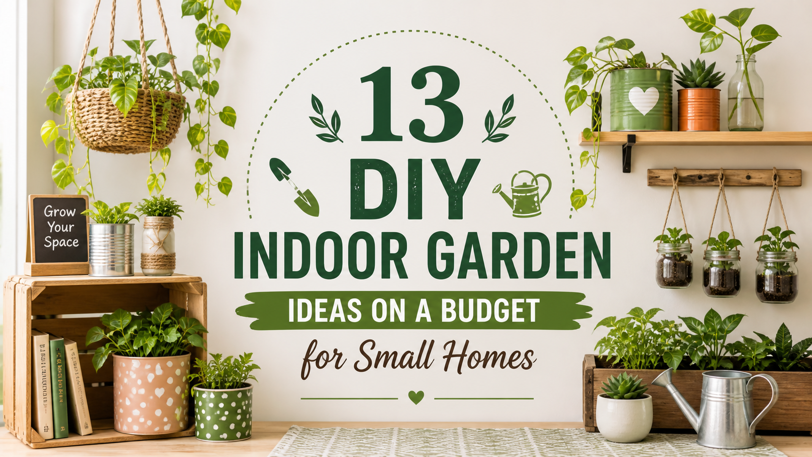 13 DIY Indoor Garden Ideas on a Budget for Small Homes