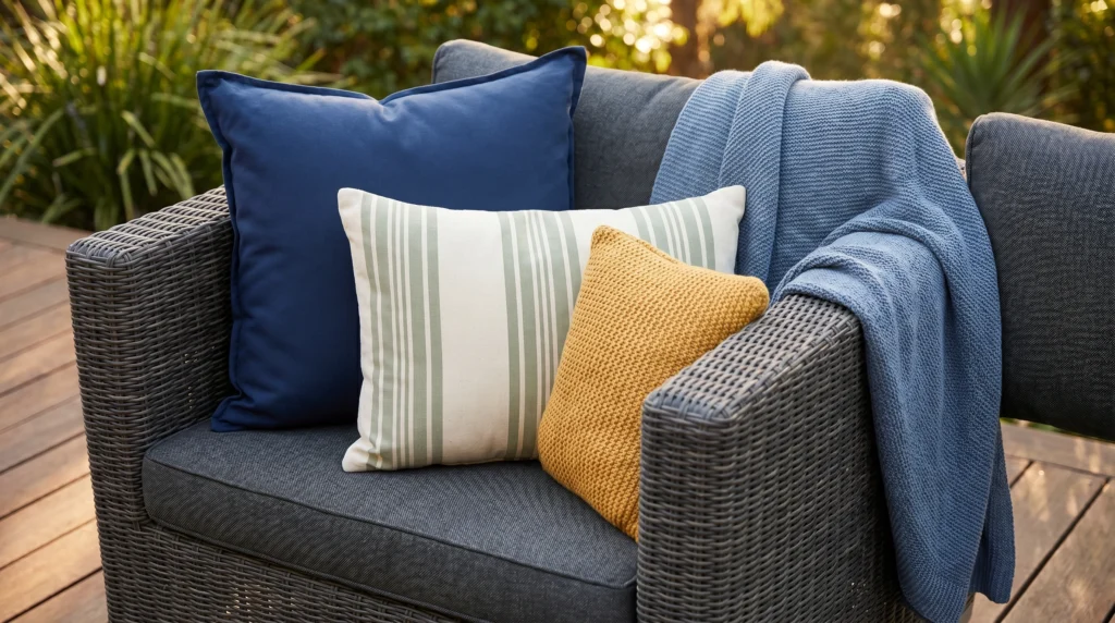 13. High-Contrast Accent Pillows