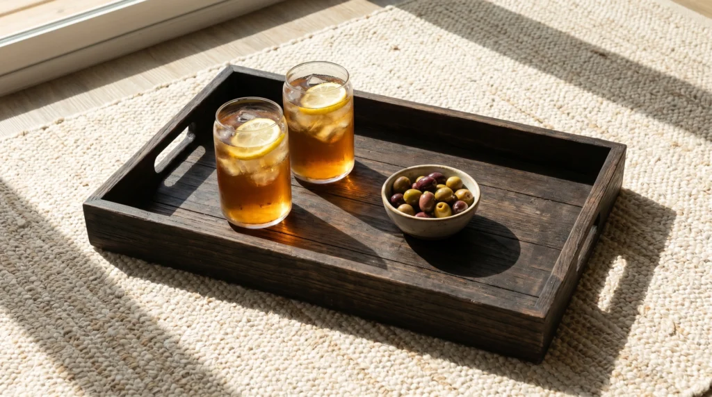 13. The "Tray Table" for Drinks