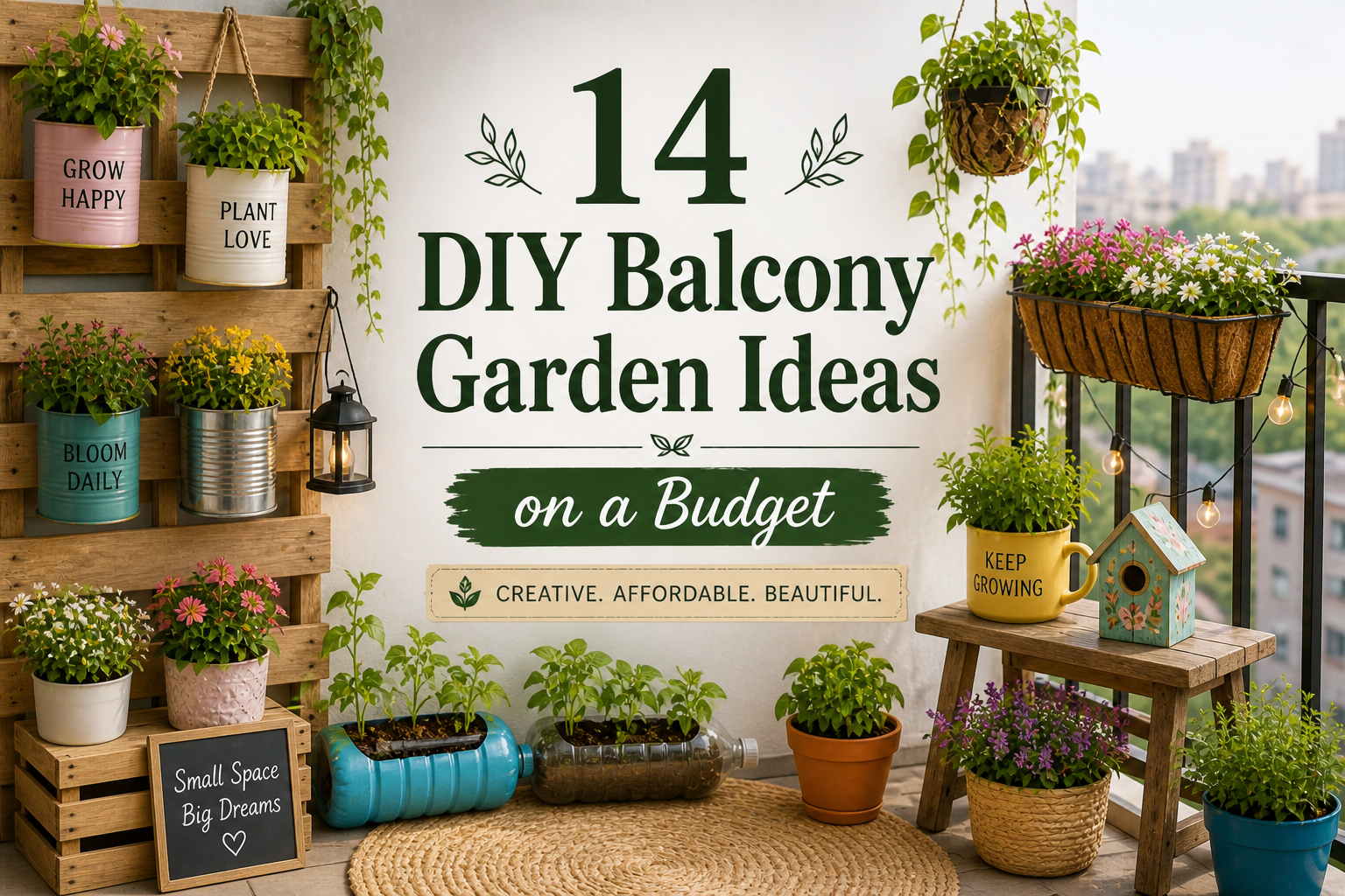 14 DIY Balcony Garden Ideas on a Budget