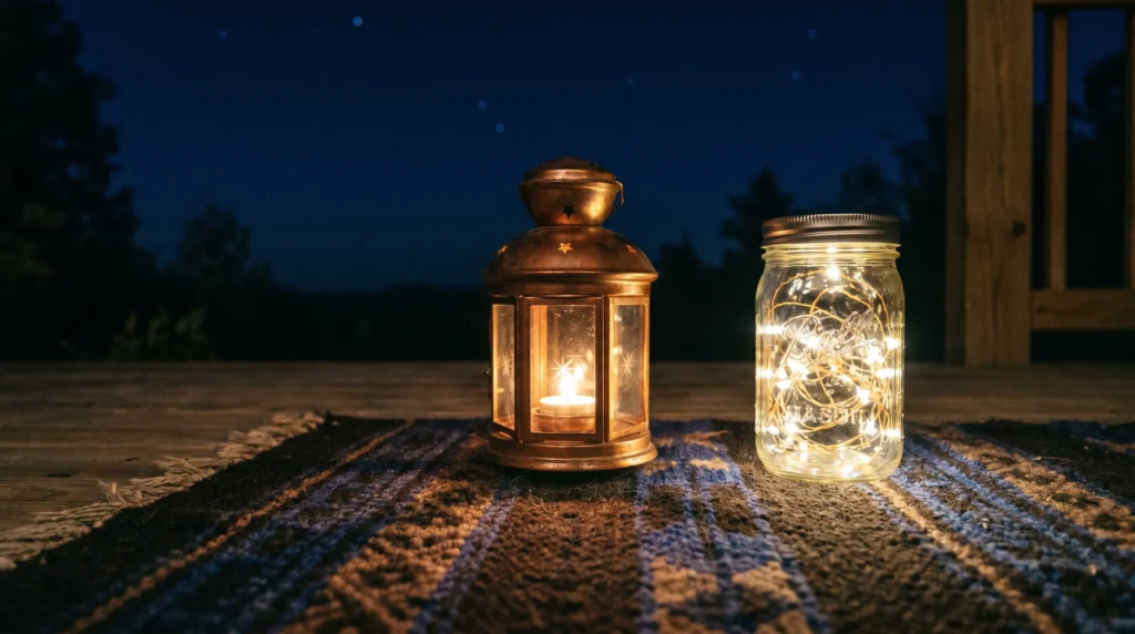 String Lights or Lanterns for Sundown