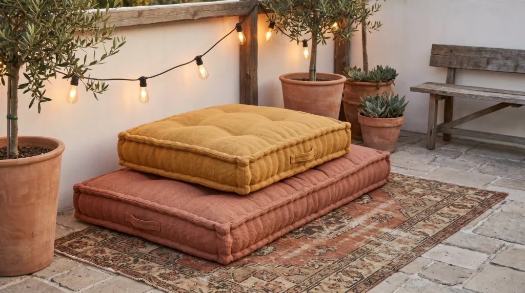 14. Floor Cushions for Extra Guests