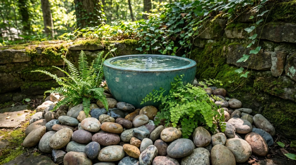 15. A Corner Water Feature for Noise Masking