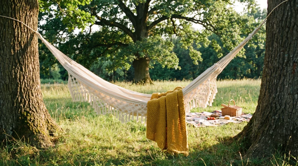 A Low-Slung Hammock Nearby
