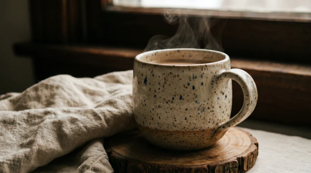 Ceramic or Enamel Mugs for Hot Drinks