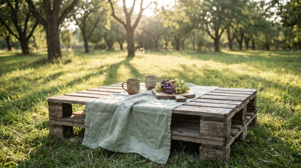 1. The Low-Profile Pallet Table