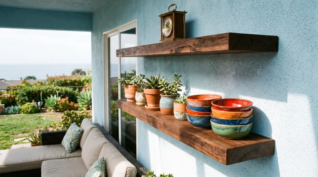 20. The "Shelf-ie" Wall