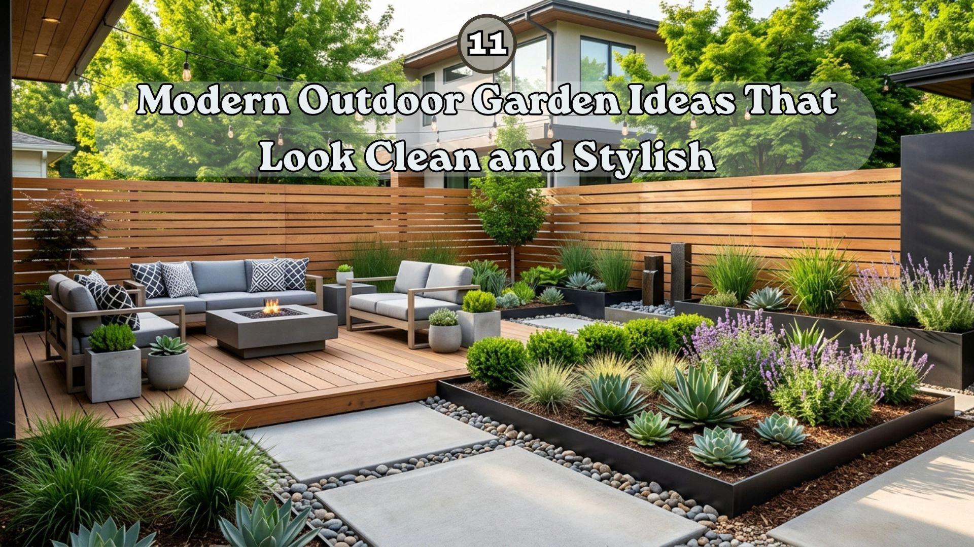 Modern Outdoor Garden Ideas That Look Clean and Stylish