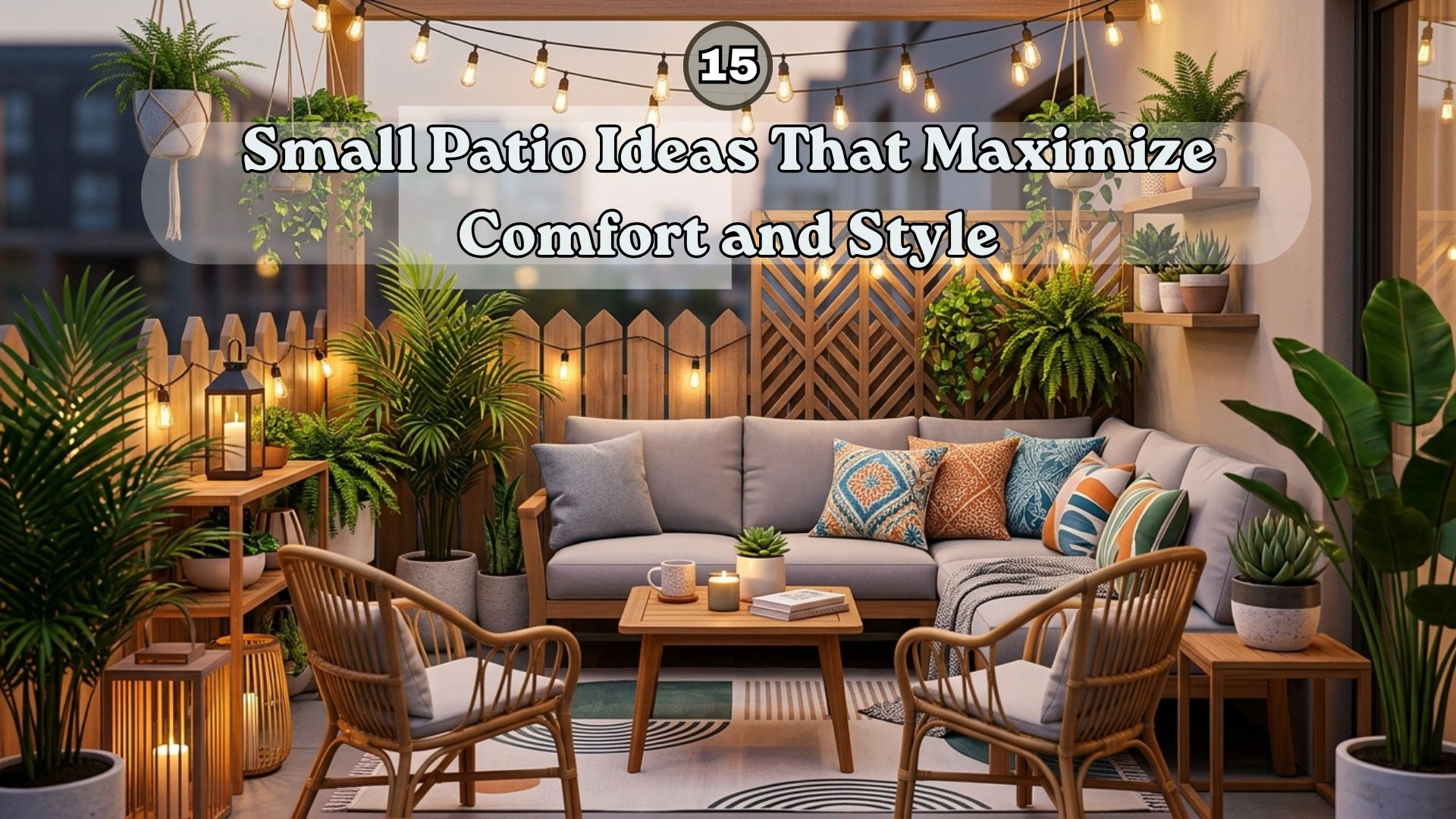 Small Patio Ideas That Maximize Comfort and Style