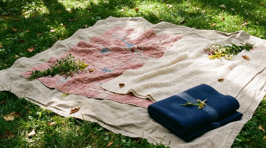 2. Layered Vintage Quilts for Maximum Comfort