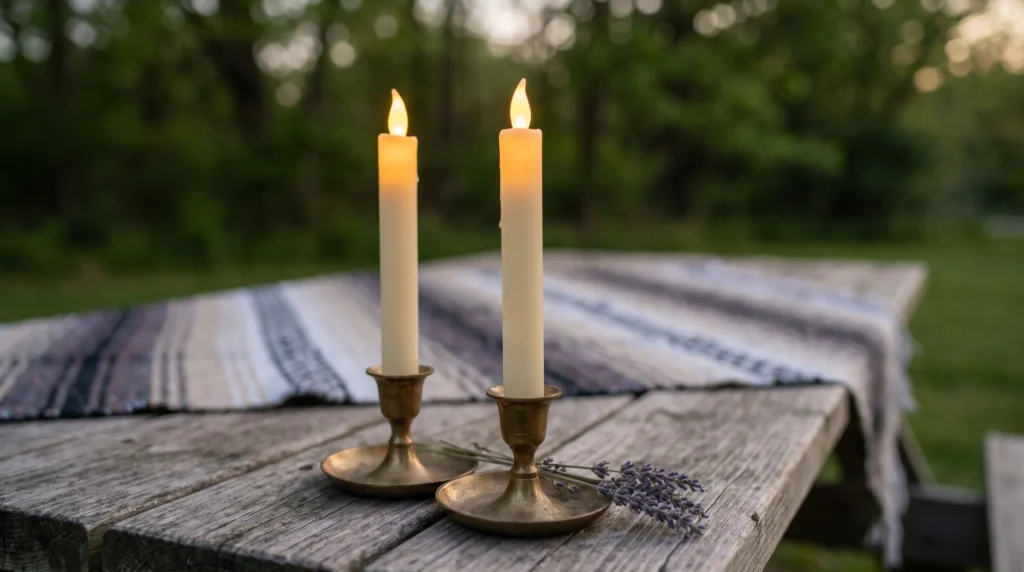Ambient Battery-Operated Taper Candles