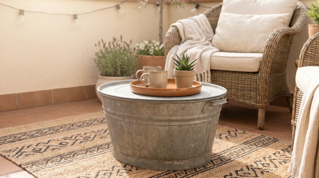 3. The "Stock Tank" Coffee Table