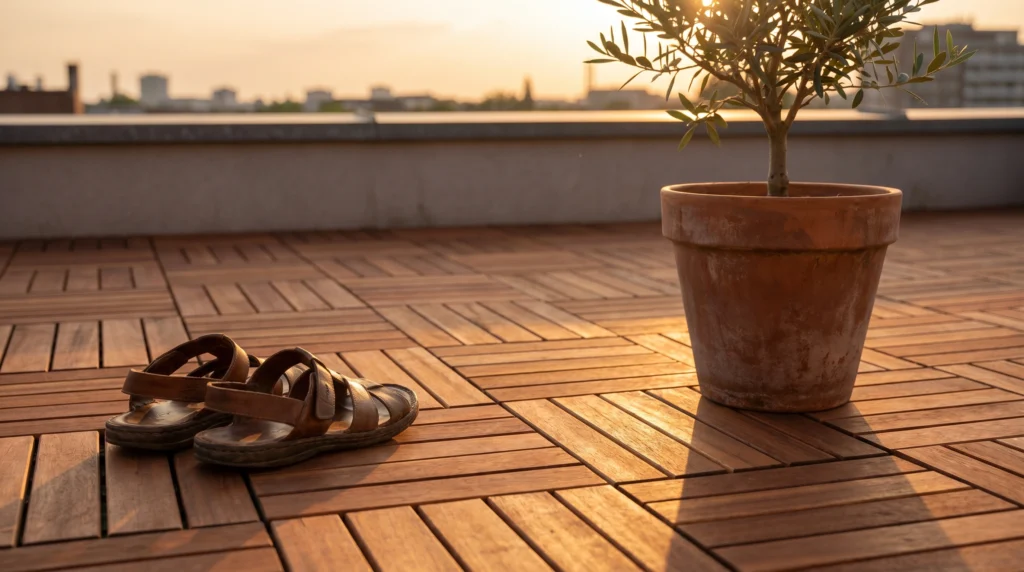 4. Weathered Wood Decking Tiles