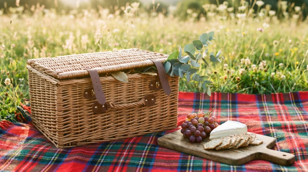  The Vintage Picnic Basket Centerpiece