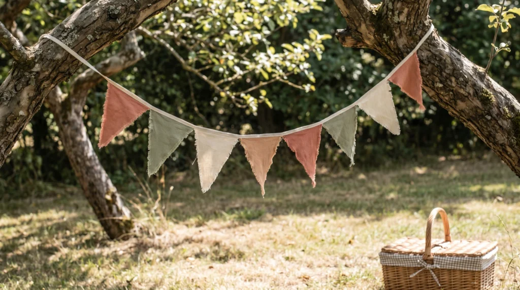 4. DIY Fabric Bunting for a Pop of Color