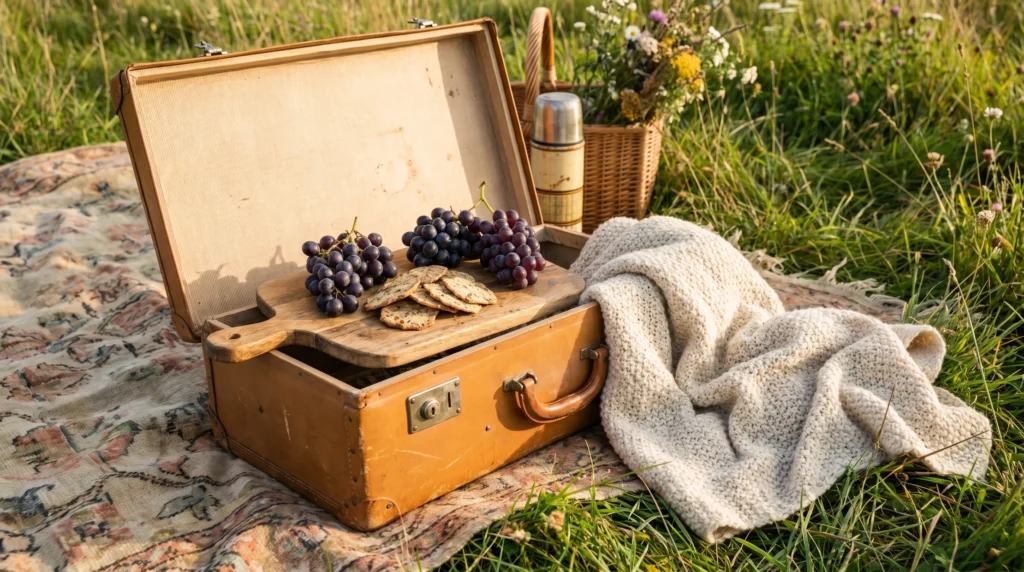 4. Vintage Suitcases as Side Tables